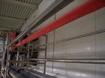 Теплоизоляция паропровода, 2010, пивоваренный завод